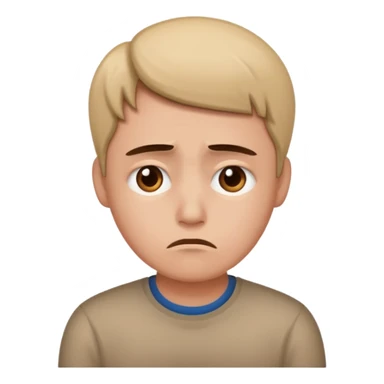 Person feeling disappointed sticker