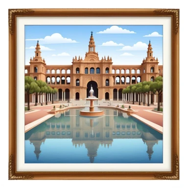 Cinematic Realistic Plaza de España Emoji  sticker