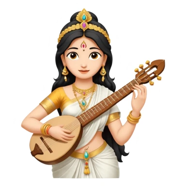 the Hindu goddess Saraswati sticker