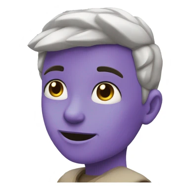 Corazón lila sticker