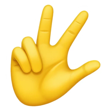 Pinch emoji with action marks sticker