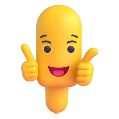 yellow finger emoji pointing at viewer sticker