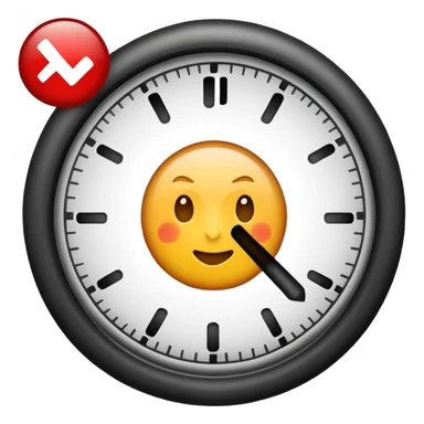checkmark fading into an hour class emoji sticker