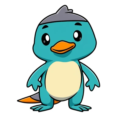 Perry the Platypus in agent pose sticker