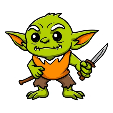 Steven Miller as a goblin cartoon sticker sticker