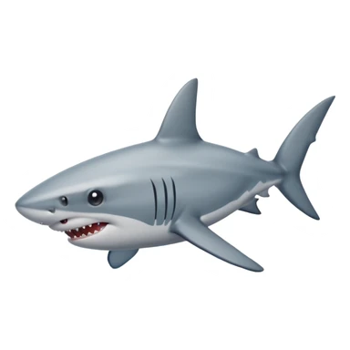 Shark with a fotos sticker
