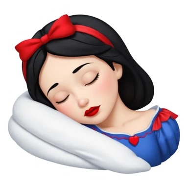 Sleeping Snow White sticker