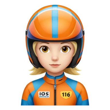 racing suit worn by a ten-year-old girl sticker