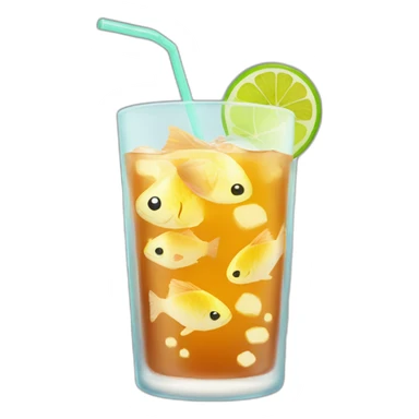 fish drink icetea sticker