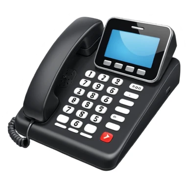 Corporate Black office phone sticker