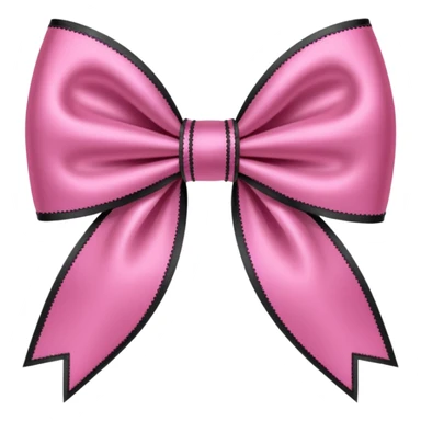 pink gothic bow sticker