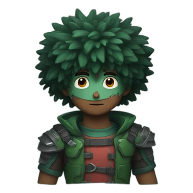 Dark deku sticker