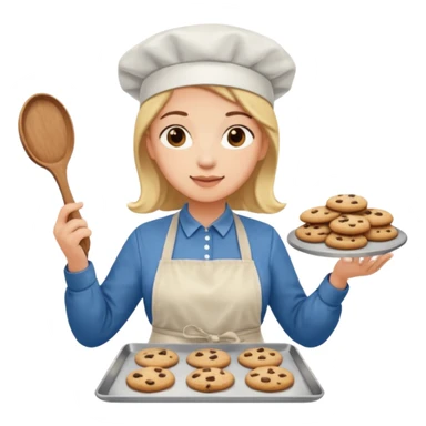 pastelero haciendo cokies sticker