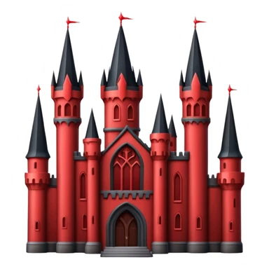 Dark Castle with the colors red and black sticker
