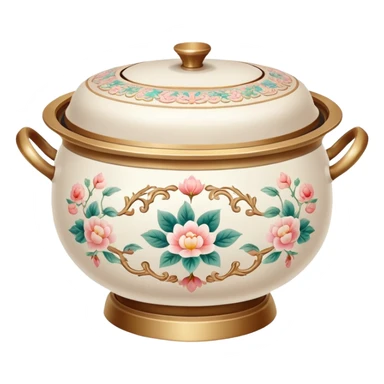 Light colored vintage Chinese hotpot sticker