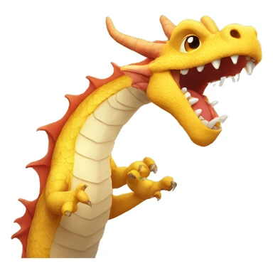 dragon high fiving sticker