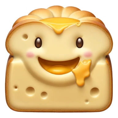 poğaça with a visible cheese filling, cute and inviting sticker