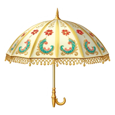 Fancy deluxe parasol sticker