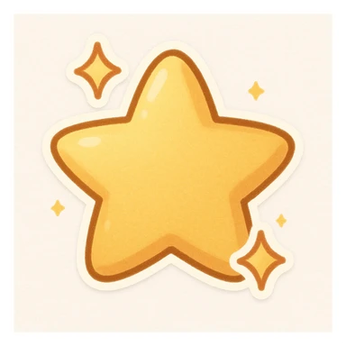 sparkly object sticker