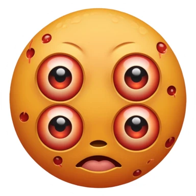 covered in eyeballs\ sticker