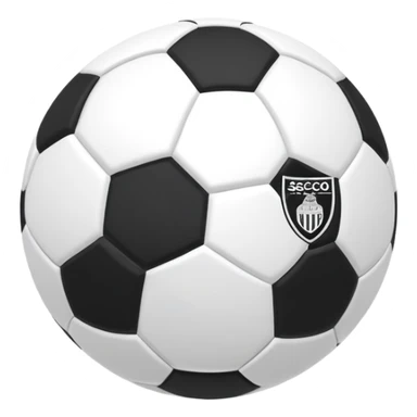 Soccer football with Angers SCO black and white colors sticker