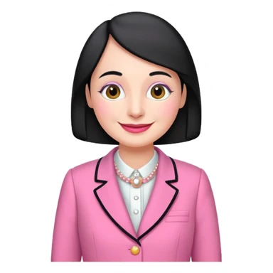 pingu mother wearing the pink chanel suit the Jackie kenddy wore sticker