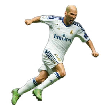 Zidane scoring sticker