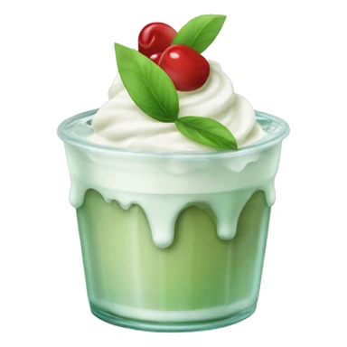 Iced macha with a wepped cream on top and bobba sticker