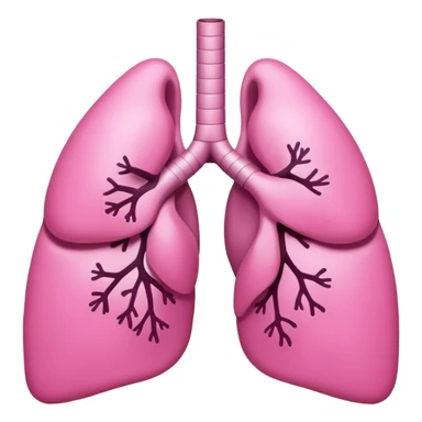 oversimplified cute plain lungs sticker
