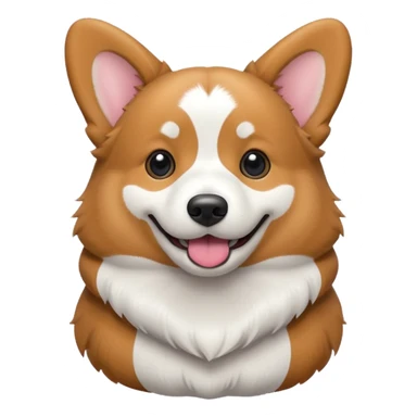 big fat black and white corgi named “boo” sticker
