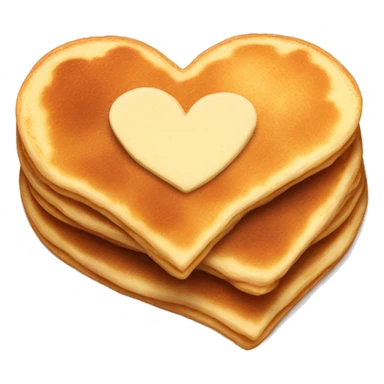 Heart shaped pancakes sticker