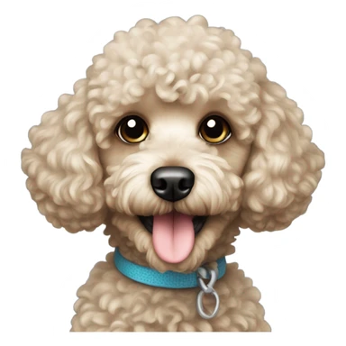 Dog toy poodle  sticker