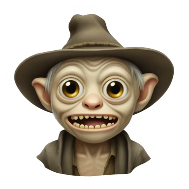 Gollum wearing a sombrero sticker