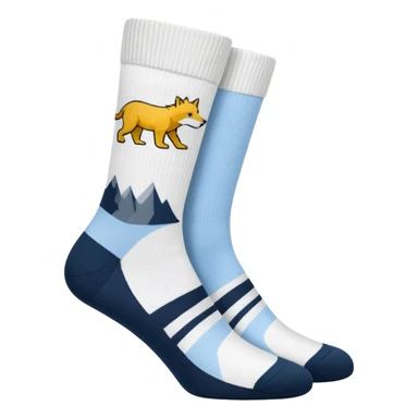 folded white Jack Wolfskin socks sticker