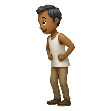 Human taking a bow  sticker