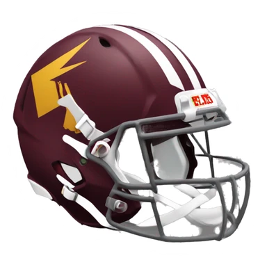 Arizona state maroon football helmet sticker