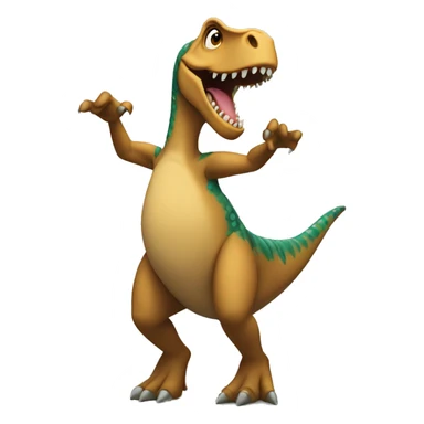 Dinosaurio bailando sevillanas  sticker