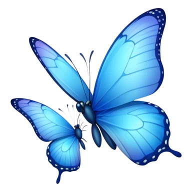 Blue butterflies sticker