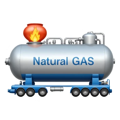 side view of a natural gas tanker sticker