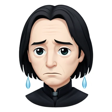 sad Severus Snape with tears sticker