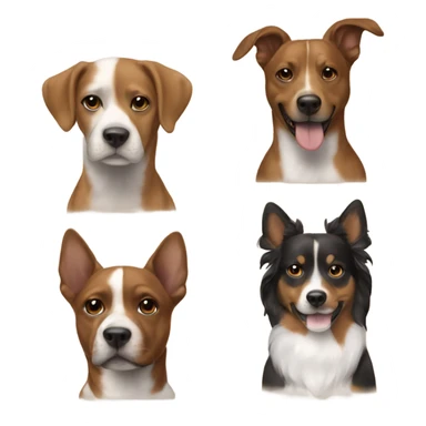 A winner dog long heir and brown girl sticker