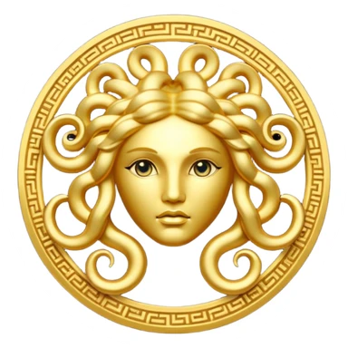 Medusa Versace logo sticker