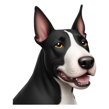 black bull terrier sticker