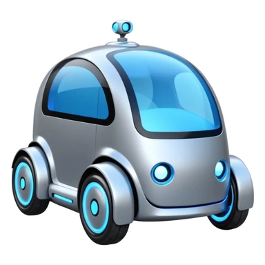 future delivery car robot sticker