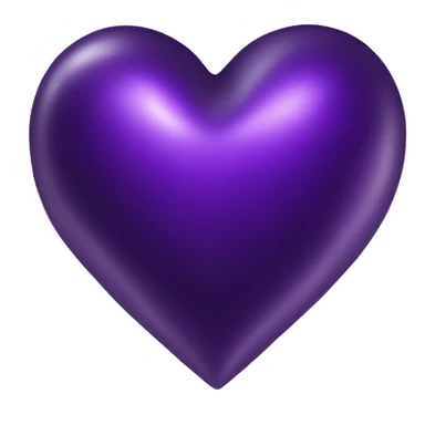 Dark metallic Purple Heart  sticker