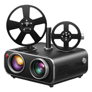 round small projector sticker