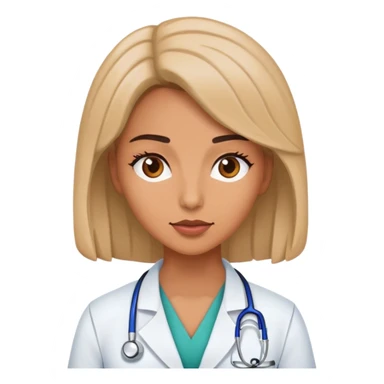 Female neurology doctor  sticker
