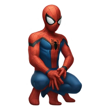 Spider-Man praying to God sticker
