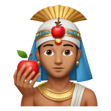 farao in egypt man apple  sticker