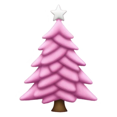 Christmas tree in pink  sticker